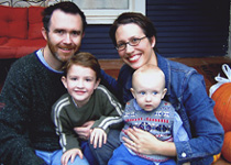 Rod and Julie Dreher and their two sons.